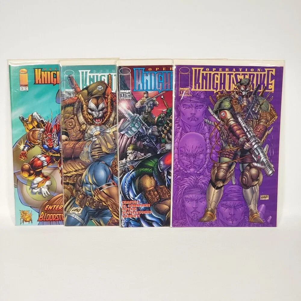 Knightstrike Operation Numbers 1, 2, 3, & Variant Cover 1 by Image‎ Comics 1995